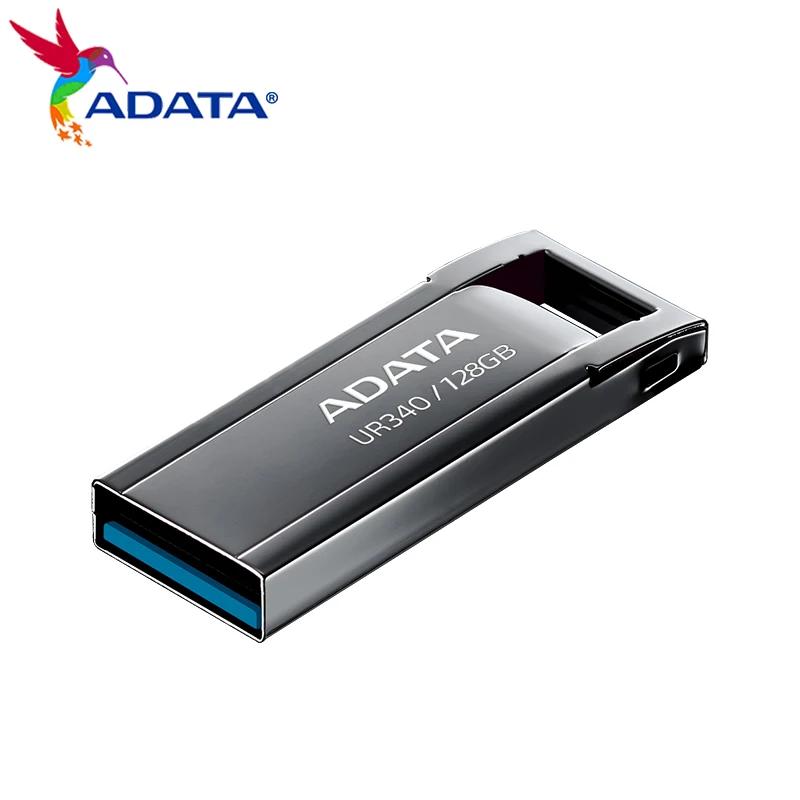 ADATA USB ÷ ̺  ̺, UR340 Ż ̺, 32GB 64GB 128GB CLE USB 3.2 Gen1 ÷ ޸ ũ, 100 mb/s ̴ Ű ƽ